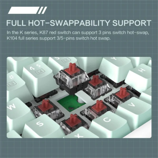 Thunderobot K87 Hot-Swappable Mechanical Keyboard