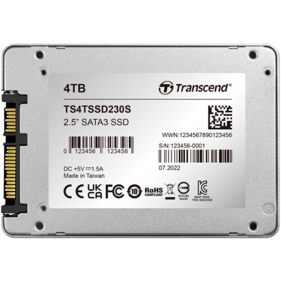Transcend 230S 4TB 2.5" SATAIII SSD