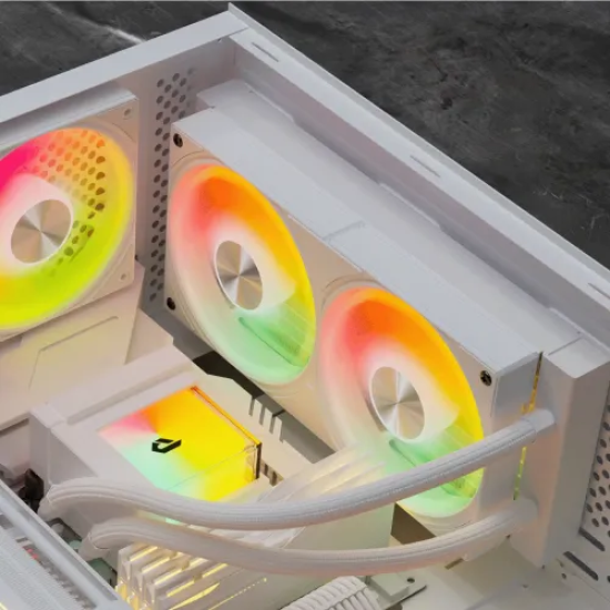 upHere E240TC ARGB 240mm AIO Liquid CPU Cooler White