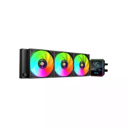 Value-Top TYDAL 360D 360mm Black ARGB AIO Liquid Cooler with Temperature Display
