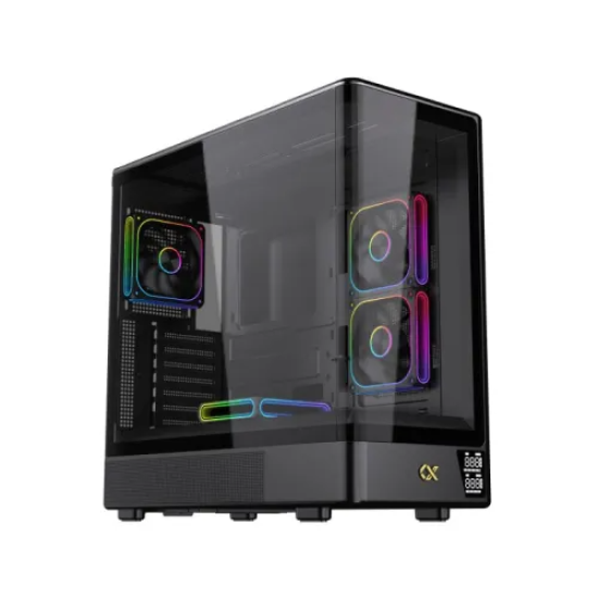 Xigmatek Moon DGT Mid Tower Black E-ATX Gaming Desktop Case (EN49651)