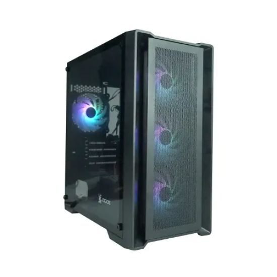 Xtreme XJOGOS M211BK RGB Mid Tower mATX Gaming Casing (Black)