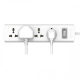 Huntkey SZM401 4 Port Socket 2-Core Cable Power Strip