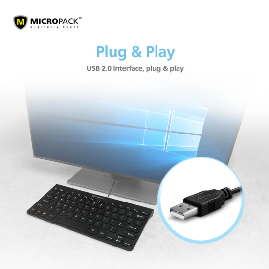Micropack K2208 USB Mini Keyboard