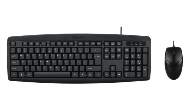 Micropack KM-2003 Keyboard & Mouse Combo | USB Wired Combo Black