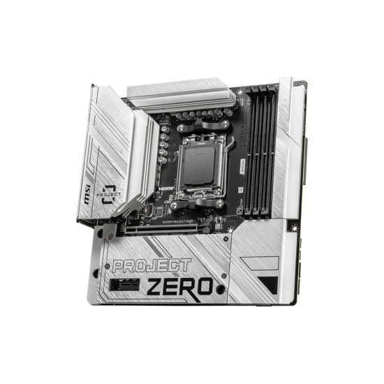 MSI B650M Project Zero StealthCore AM5 DDR5 Micro-ATX Motherboard