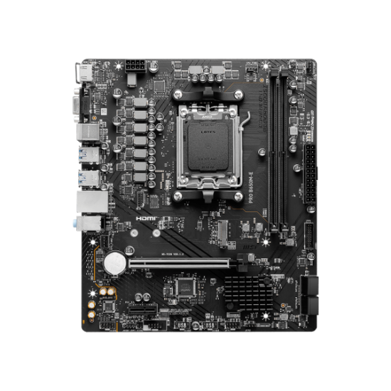 MSI PRO B650M-E AM5 mATX Performance Motherboard – Next-Gen Ryzen Power