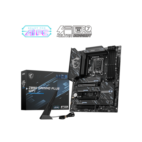 MSI Z890 GAMING PLUS WIFI LGA 1851 ATX Motherboard | GAMING MOTHERBOARD