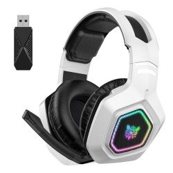 ONIKUMA B100 WHITE RGB WIRELESS HEADSET