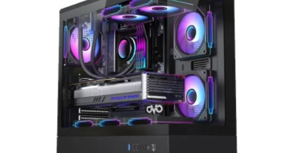 OVO CC2-D01 X5 ARGB INFINITY Fan ICE Cool Gaming Case – High-Airflow Full-Tower PC Chassis