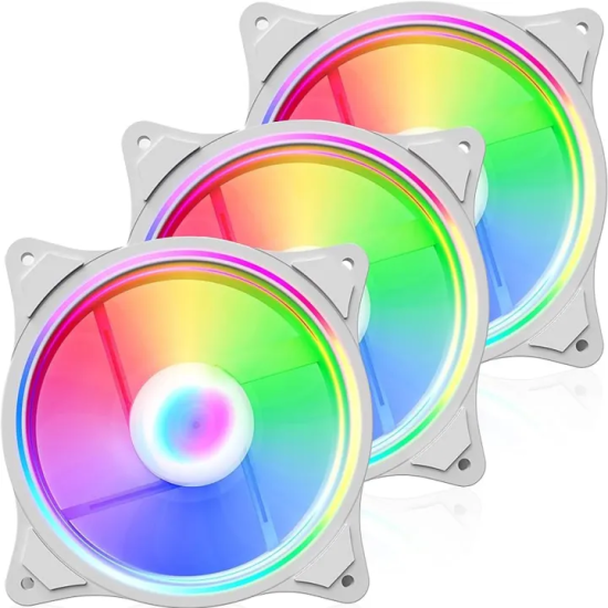 PC Power CFX 120MM ARGB Case Fan (White)