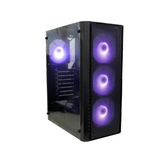 PC Power PG-200 SNOW BLACK ATX Desktop Gaming Casing