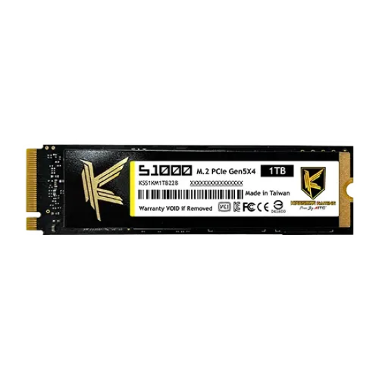 AITC Kingsman S1000 1TB Gen5 NVMe SSD with DRAM & Heatsink