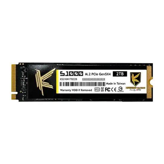 AITC Kingsman S1000 2TB Gen5 NVMe SSD with DRAM & Heatsink