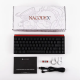Ajazz NK68 Wired 68-Key Hot-Swappable Mechanical Keyboard|Black Contour