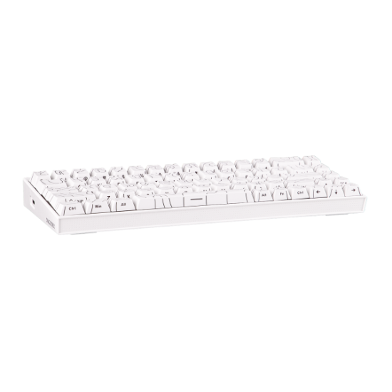 Ajazz NK68 Wired 68-Key Hot-Swappable Mechanical Keyboard|White Contour