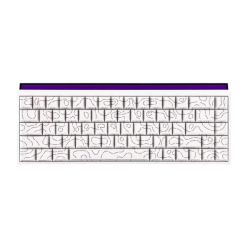 Ajazz NK68 Wired 68-Key Hot-Swappable Mechanical Keyboard|White Contour