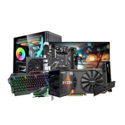 AMD Ryzen 5 5500 Gaming PC with Intel Arc A380 Graphics – Full Setup Power