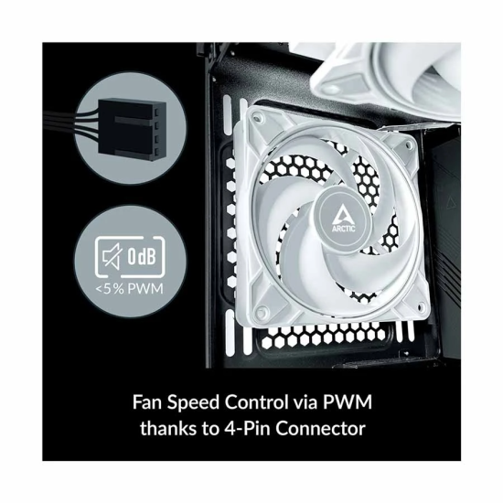 ARCTIC P12 MAX (WHITE) 120mm HIGH-SPEED PWM FAN