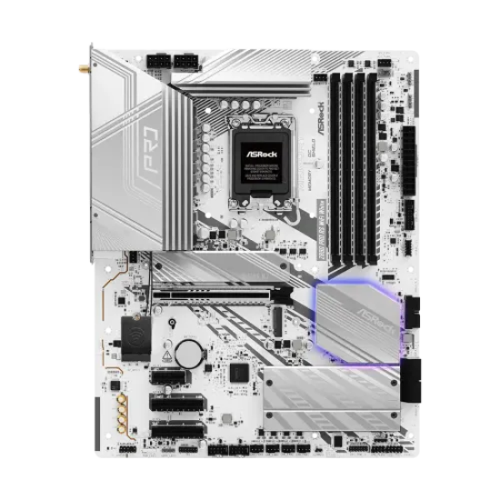 ASRock Z890 Pro RS WiFi LGA 1851 DDR5 ATX Motherboard (White)