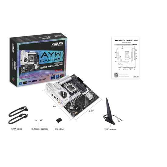 ASUS B860M AYW GAMING WIFI LGA1851 mATX Motherboard