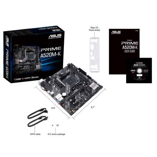 Asus Prime A520M-K AMD AM4 mATX AMD Motherboard