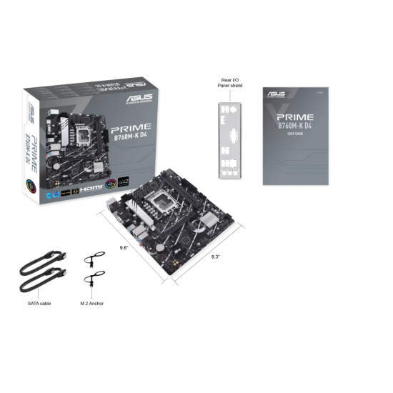 Asus PRIME B760M-K D4 LGA 1700 mATX Motherboard
