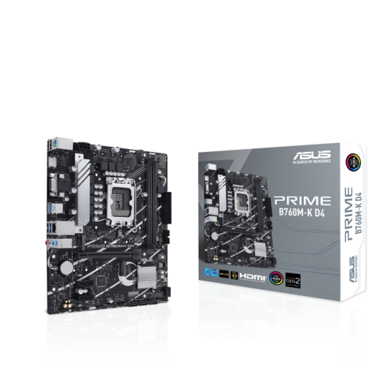 Asus PRIME B760M-K D4 LGA 1700 mATX Motherboard