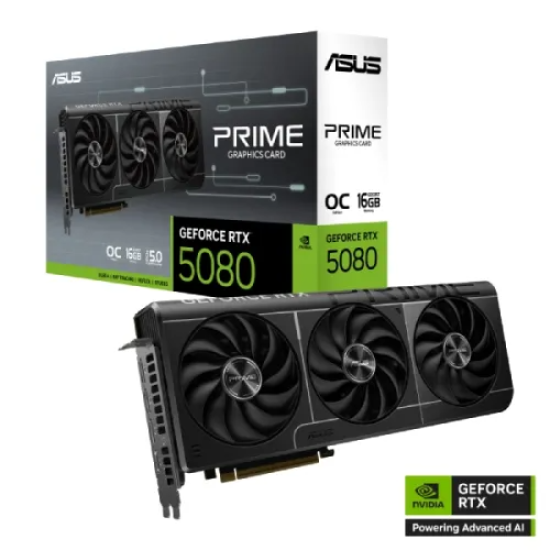 ASUS PRIME GeForce RTX 5080 GDDR7 16GB OC Edition Graphics Card