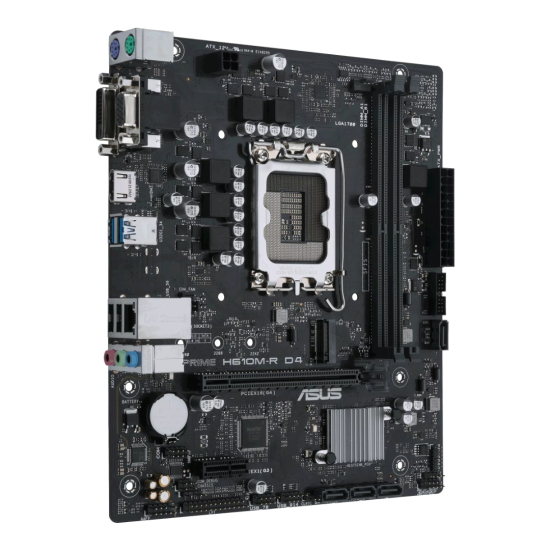 ASUS PRIME H610M-R D4 DDR4 LGA 1700 Micro ATX Motherboard