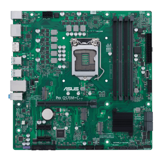 ASUS Pro Q570M-C/CSM LGA 1200 Micro ATX Motherboard