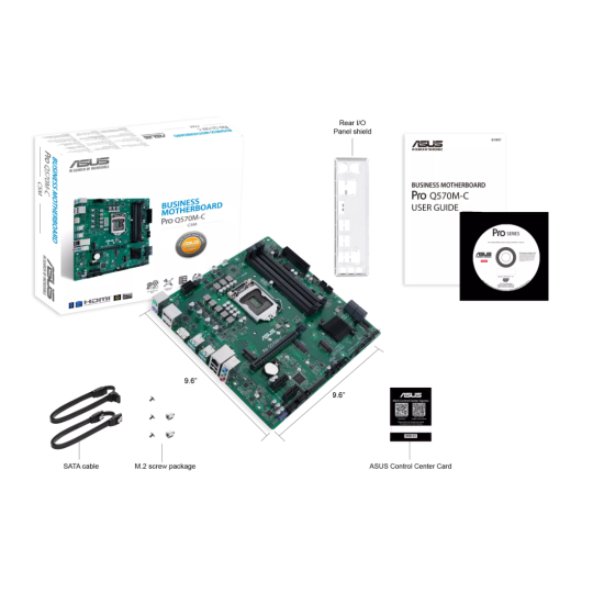 ASUS Pro Q570M-C/CSM LGA 1200 Micro ATX Motherboard