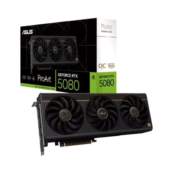 ASUS ProArt GeForce RTX 5080 GDDR7 16GB OC Edition Graphics Card