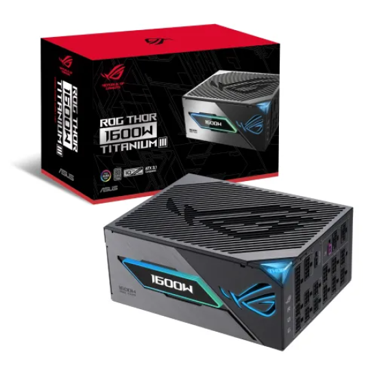 ASUS ROG THOR 1600W Titanium III 80 Plus Titanium Certified Fully modular Power Supply