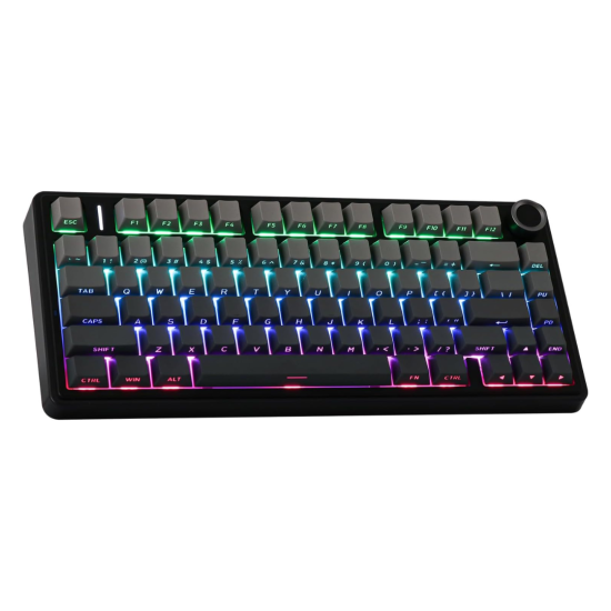 Aula F75 Pro Tri-Mode Wireless Gasket Mounted Mechanical Keyboard, Black Gradient |Reaper Switch