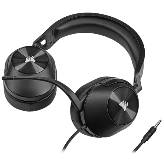 Corsair HS55 Stereo 3.5mm Omni-directional Wired Gaming Headphone Carbon