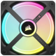 Corsair iCUE LINK QX120 RGB 3 in 1 120mm PWM Case Fan Starter Kit with iCUE LINK System Hub|Black