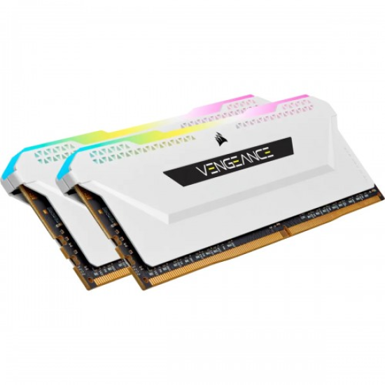 Corsair VENGEANCE RGB PRO SL DDR4 16GB (2x8GB) 3200MHz C16 RAM Kit White