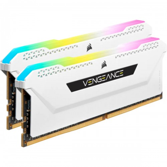 Corsair VENGEANCE RGB PRO SL DDR4 16GB (2x8GB) 3200MHz C16 RAM Kit White