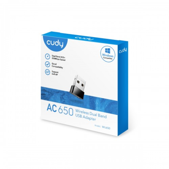 Cudy WU650 650Mbps Dual Band Nano USB Wi-Fi Adapter