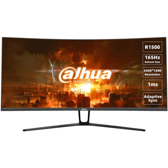 Dahua DHI-LM34-E330C 34" UltraWide WQHD Gaming Curved Display 165Hz Monitor