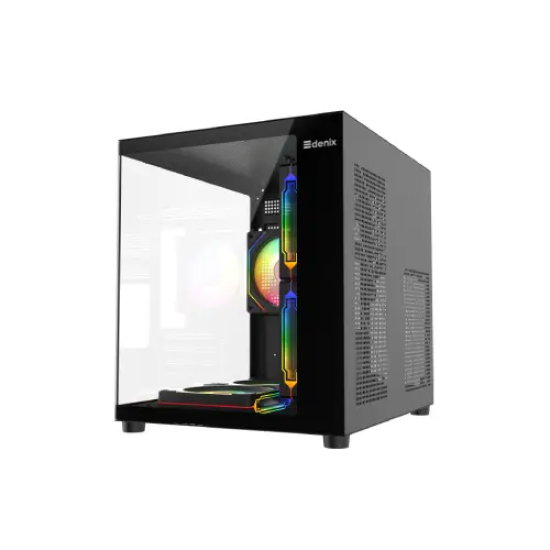 EDINIX X-FUSION Micro-ATX Mini Tower Desktop Gaming Case