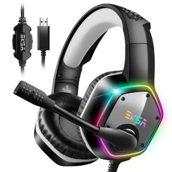 EKSA E1000 7.1 Surround Sound USB Wired Gaming Headset