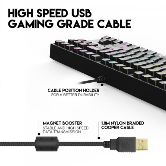 Fantech MK885 Optimax Full Sized RGB Mechanical Keyboard