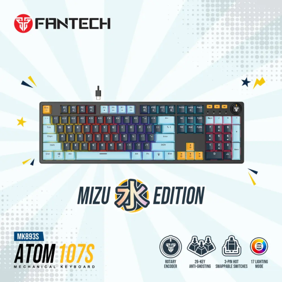Fantech MK893S ATOM107S MIZU Edition Mechanical Keyboard