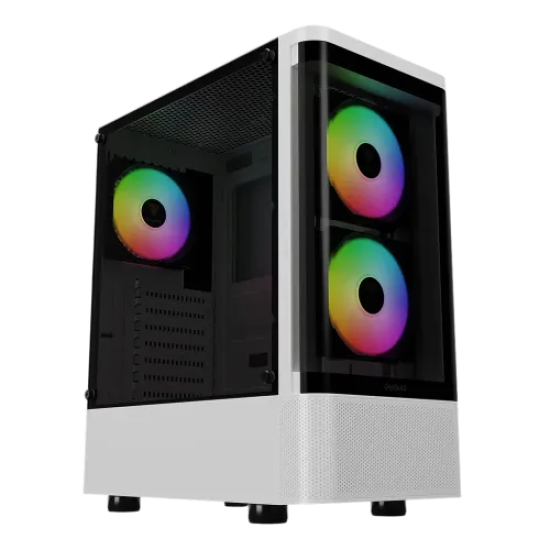 Gamdias TALOS E3 CG WH ARGB Mid-Tower ATX Gaming Case