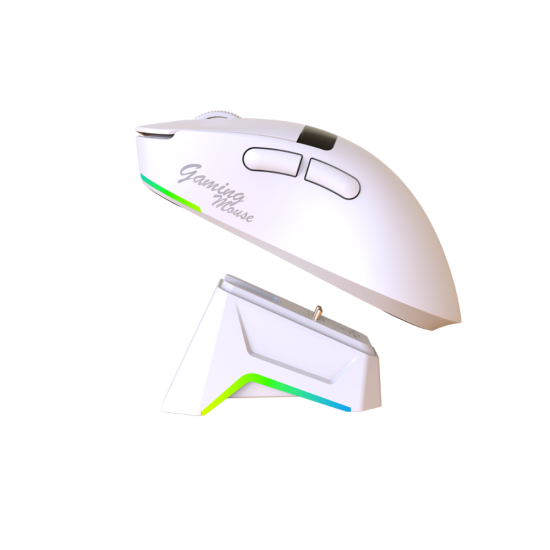 JEDEL GWH-102 Tri-Mode Wireless Gaming Mouse With RGB Charging Dock