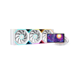 Jungle Leopard Pro Flow 360mm ARGB LCD Screen CPU Cooler|White