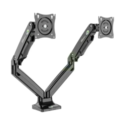 Kaloc DS110-2 17-33" Dual Monitor Arm Gas-Strut Flexi Desk Mount Stand