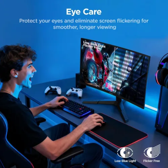 KOORUI 27E6QCA 27" 180Hz 2K QHD VA Curved Gaming Monitor